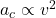 a_c \propto v^2