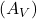 \left( A_V \right)