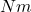 Nm