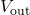 V_{\text{out}}