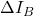 \Delta I_B
