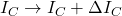 I_C \to I_C + \Delta I_C