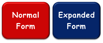 Normal Form vs. Expanded Form of a Number