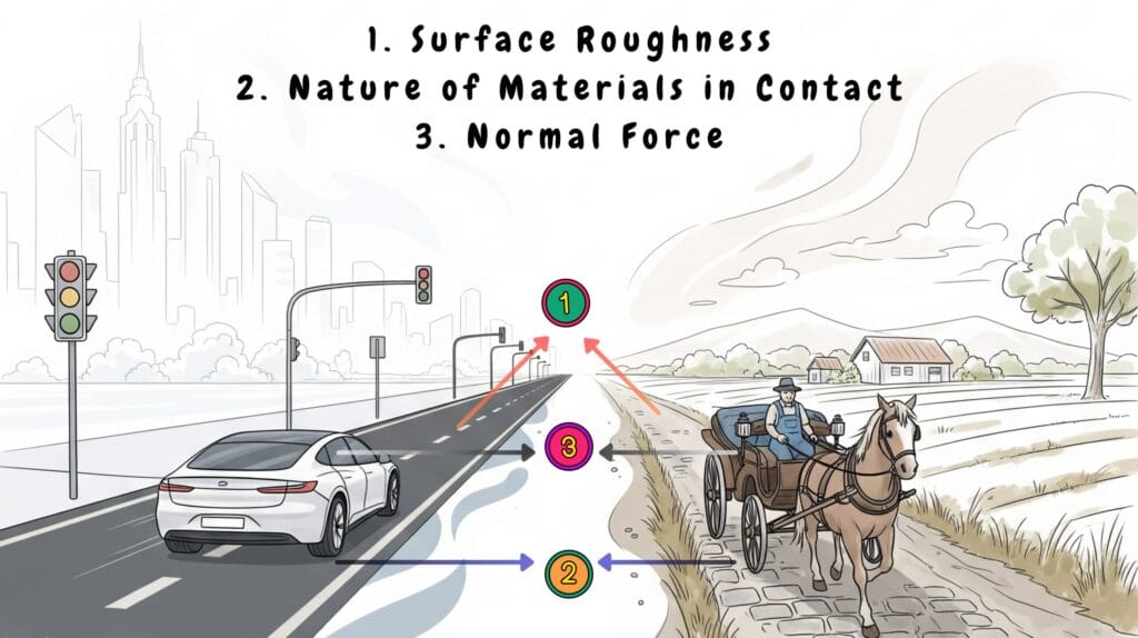 3 Factors behind Friction in Solids | Illustration through Rural vs Urban Lifestyle