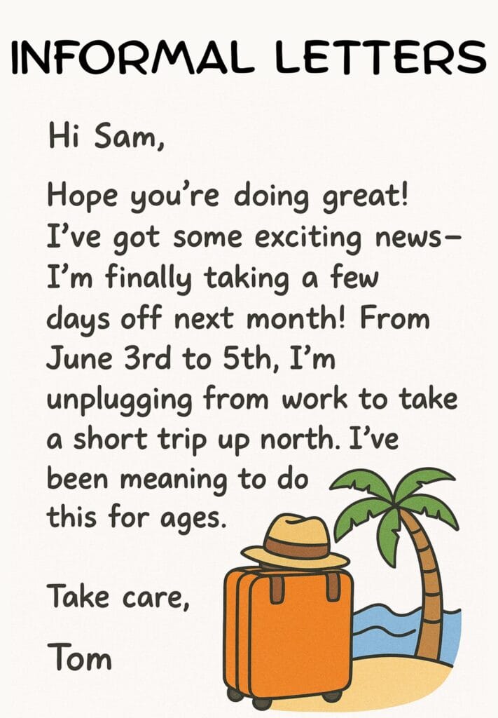 Informal Letter Sample