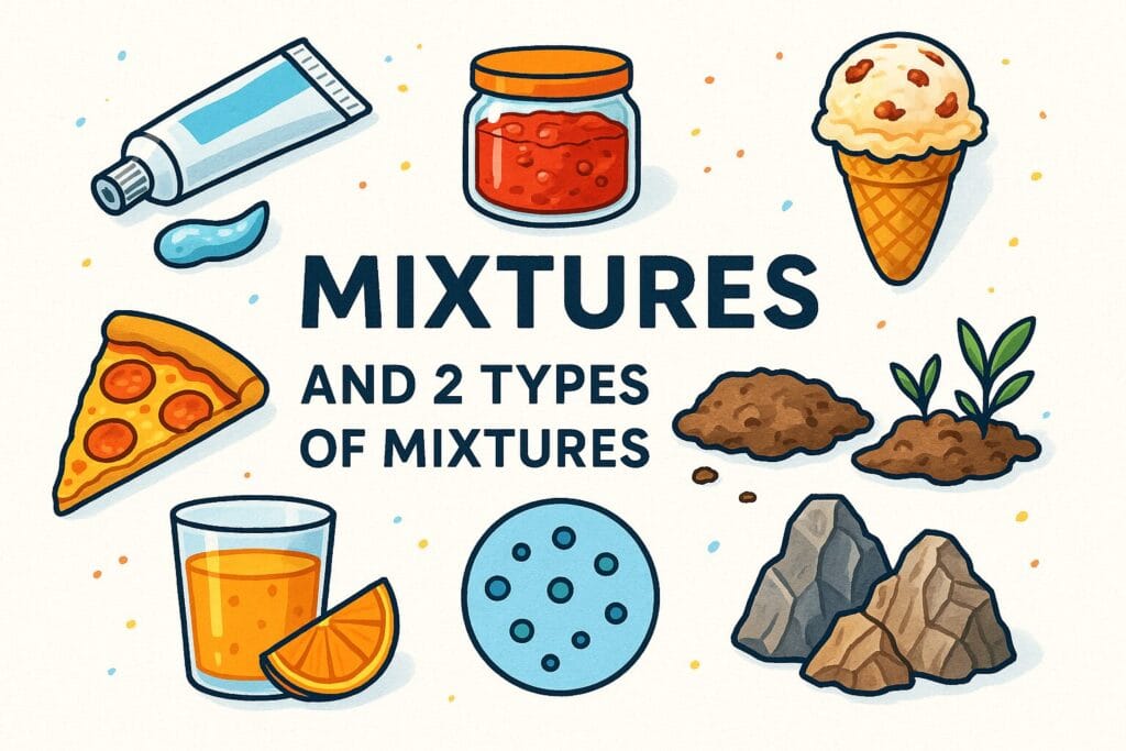 Mixtures and 2 Types of Mixtures