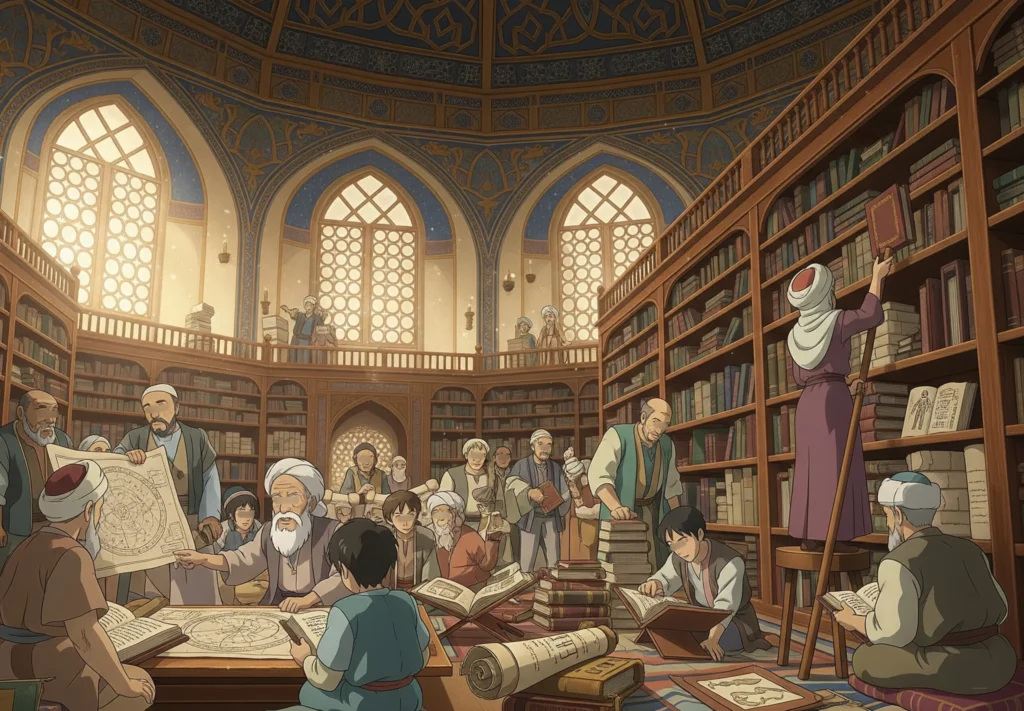 20 - Illustration of Córdoba Libraries _ The City of Wisdom (10th Century)