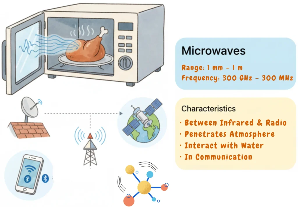 Illustration of Microwaves and the Daily-Life