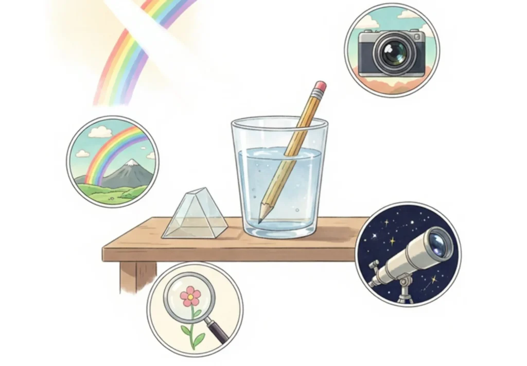 Light in Motion _ Illustration of The Bending of Light