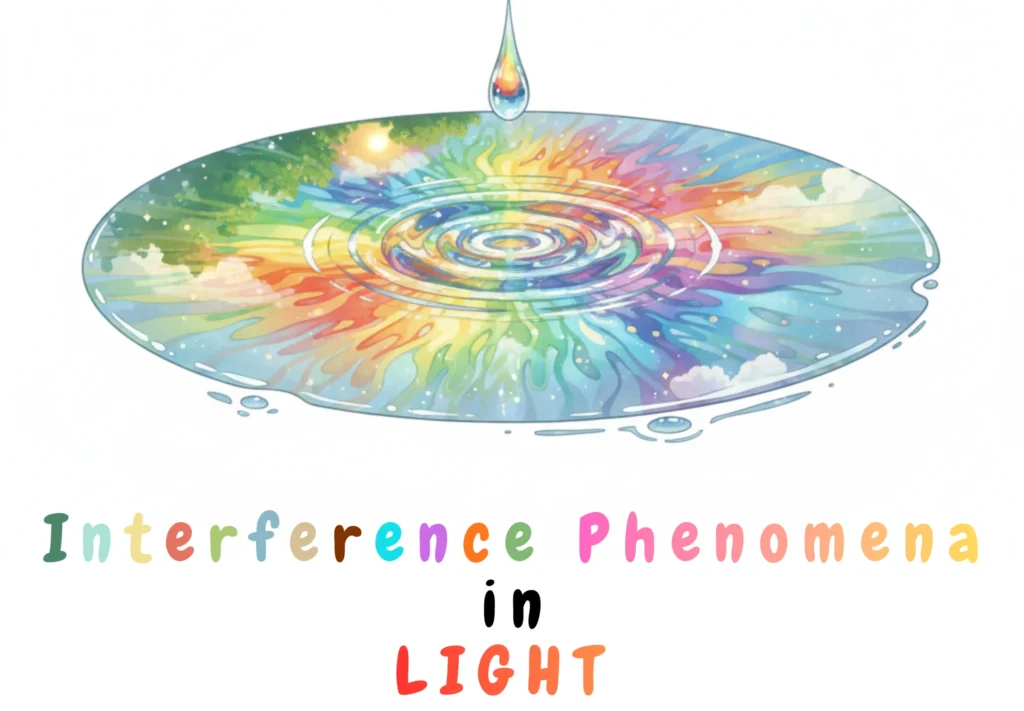 Interference Phenomena in Light _ Illustration of Colourful Pattern