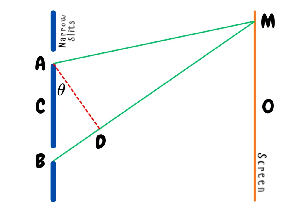 Schematic of Young's Double Slit Experiment _ Ray Illustration