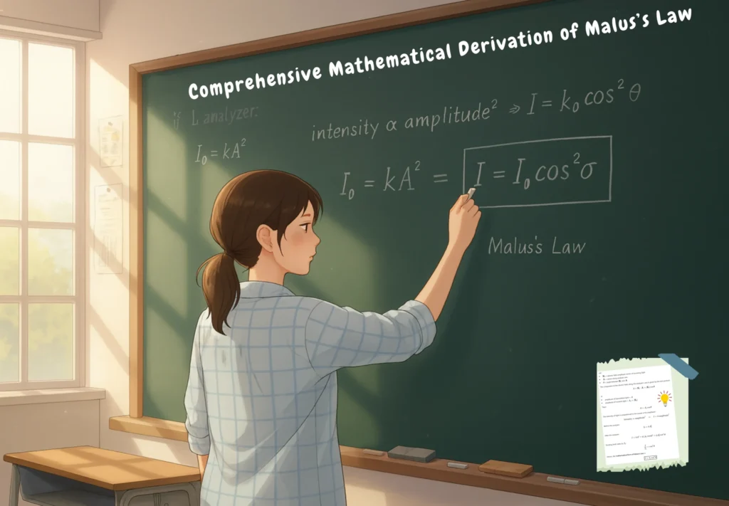 Illustration of Board _ Comprehensive Mathematical Derivation of Malus Law
