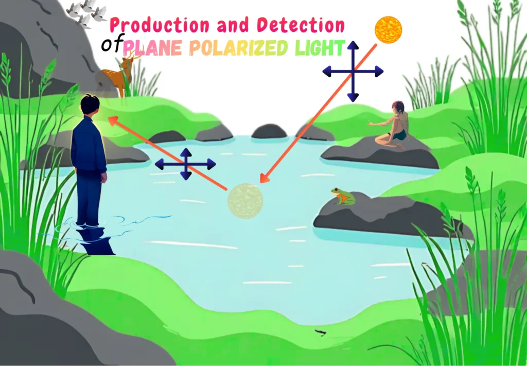 Production and Detection of Plane Polarized Light _ Illustration