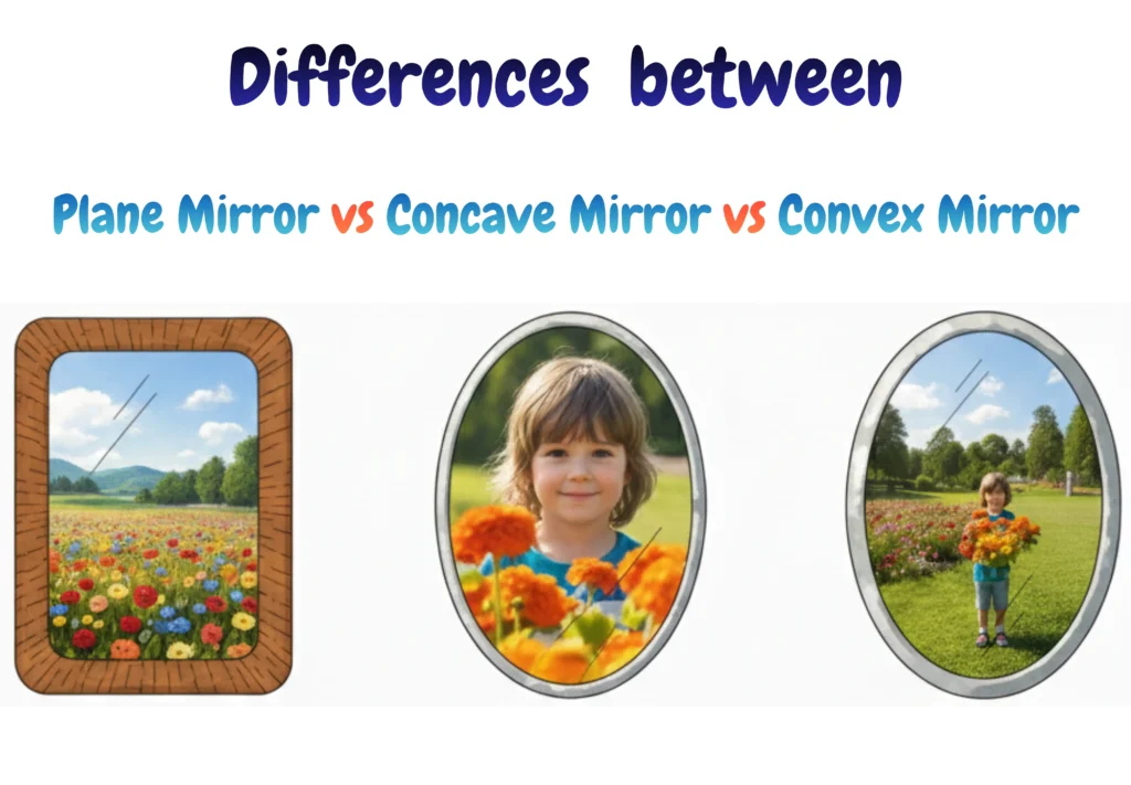 00 - Differences between Plane Mirror vs Concave Mirror vs Convex Mirror
