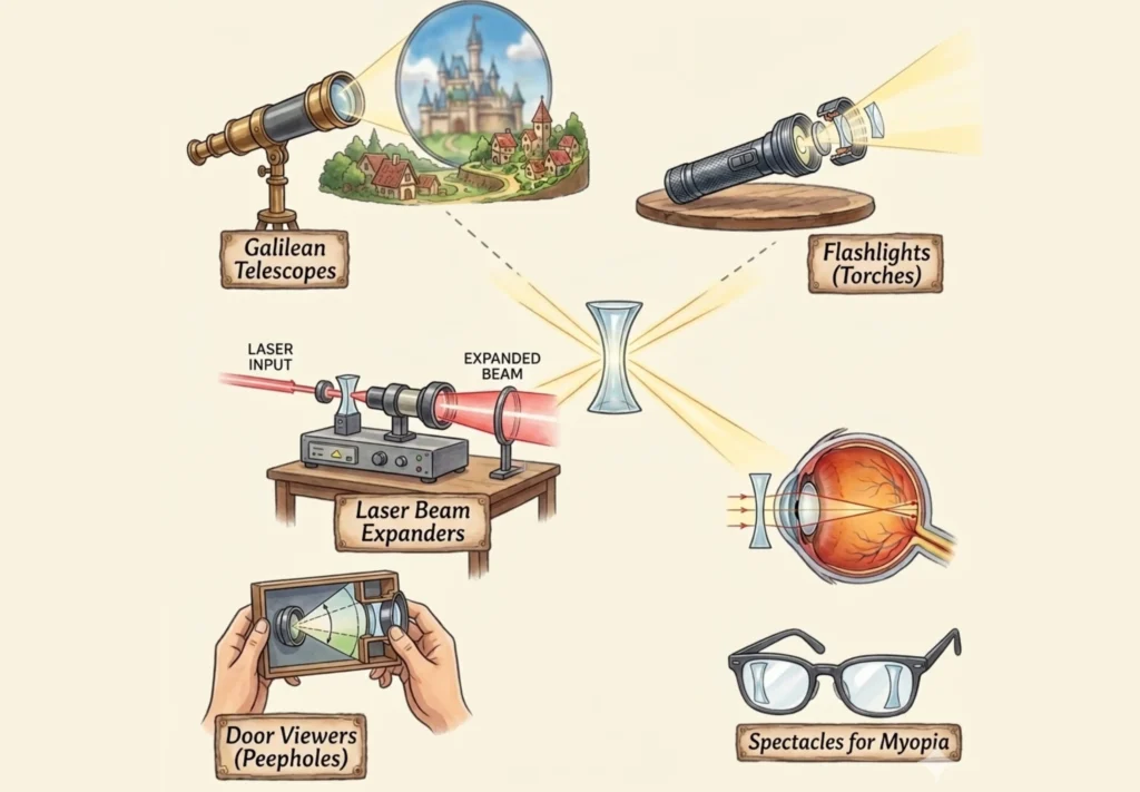 Illustration _ Applications of Concave Lenses